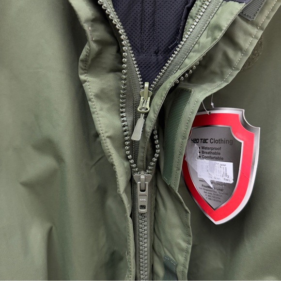 Waterproof Tactical Jacket H2O Tac Men’s L Green NWT - Picture 15 of 16